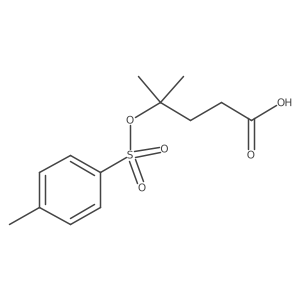 4-methyl-4-(p-tolylsulfonyloxy)pentanoic acid Structure