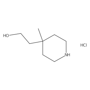 2-(4-Methylpiperidin-4-yl)ethan-1-ol hydrochloride结构式