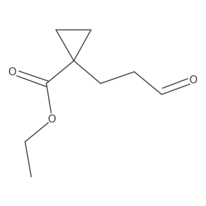 Ethyl 1-(3-oxopropyl)cyclopropane-1-carboxylate Structure