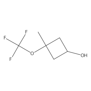 3-Methyl-3-(trifluoromethoxy)cyclobutanol结构式