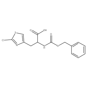 (2S)-2-{[(benzyloxy)carbonyl]amino}-3-(2-chloro-1,3-thiazol-4-yl)propanoic acid结构式