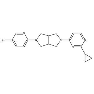 4-[5-(5-Chloropyridin-2-yl)-octahydropyrrolo[3,4-c]pyrrol-2-yl]-2-cyclopropylpyrimidine结构式