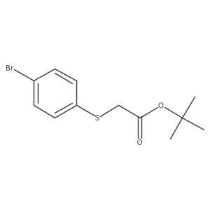 t-Butyl [(4-bromophenyl)thio]acetate结构式