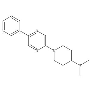 N,N-dimethyl-1-(5-phenylpyrazin-2-yl)piperidin-4-amine Structure