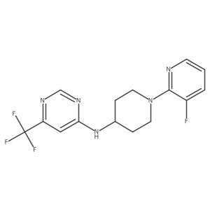 N-[1-(3-fluoropyridin-2-yl)piperidin-4-yl]-6-(trifluoromethyl)pyrimidin-4-amine结构式