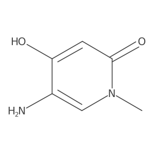 2(1H)-Pyridinone, 5-amino-4-hydroxy-1-methyl- Structure