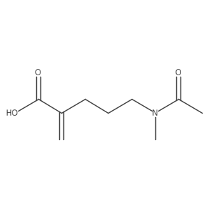 5-(Acetylmethylamino)-2-methylenepentanoic acid结构式
