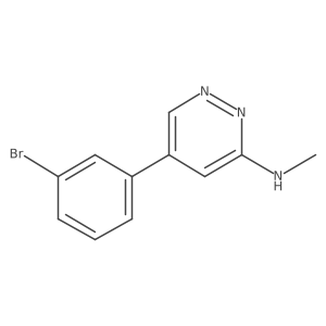 [5-(3-Bromo-phenyl)-pyridazin-3-yl]-methyl-amine Structure