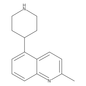 2-Methyl-5-(4-piperidinyl)quinoline结构式