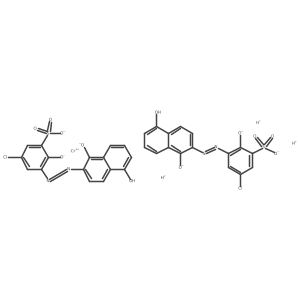 Chromate(3-), bis[5-chloro-2-(hydroxy-kappaO)-3-[2-[1-(hydroxy-kappaO)-5-hydroxy-2-naphthalenyl]diazenyl-kappaN1]benzenesulfonato(3-)]-, hydrogen (1:3) Structure