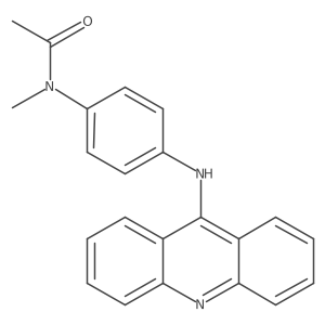 N-[4-(9-Acridinylamino)phenyl]-N-methylacetamide Structure