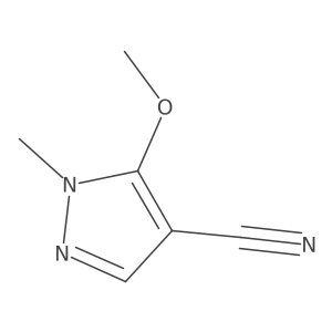 5-methoxy-1-methyl-1H-pyrazole-4-carbonitrile Structure