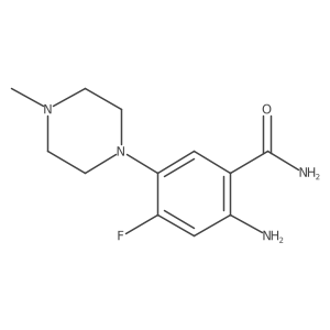 2-Amino-4-fluoro-5-(4-methyl-1-piperazinyl)benzamide Structure