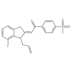 (Z)-N-(3-allyl-4-fluorobenzo[d]thiazol-2(3H)-ylidene)-4-(methylsulfonyl)benzamide Structure
