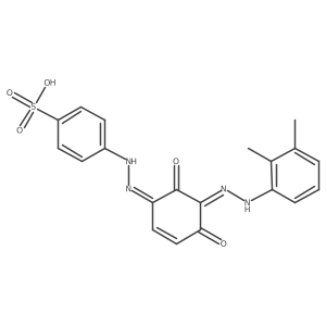 4-((3-((2,3-Dimethylphenyl)diazenyl)-2,4-dihydroxyphenyl)diazenyl)benzenesulfonic acid结构式