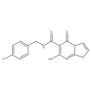 N-(4-chlorobenzyl)-7-hydroxy-5-oxo-5H-thiazolo[3,2-a]pyrimidine-6-carboxamide Structure