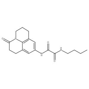 N1-butyl-N2-(3-oxo-1,2,3,5,6,7-hexahydropyrido[3,2,1-ij]quinolin-9-yl)oxalamide结构式