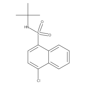 (Tert-butyl)[(4-chloronaphthyl)sulfonyl]amine结构式