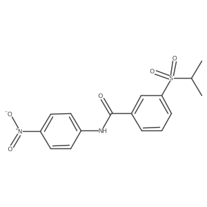 3-(isopropylsulfonyl)-N-(4-nitrophenyl)benzamide结构式