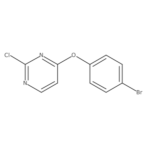 4-(4-Bromophenoxy)-2-chloropyrimidine结构式