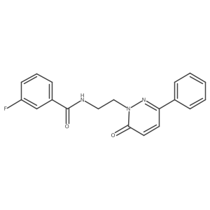 3-fluoro-N-(2-(6-oxo-3-phenylpyridazin-1(6H)-yl)ethyl)benzamide Structure