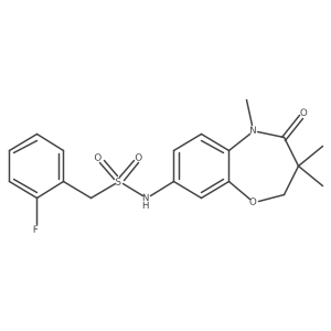 1-(2-fluorophenyl)-N-(3,3,5-trimethyl-4-oxo-2,3,4,5-tetrahydrobenzo[b][1,4]oxazepin-8-yl)methanesulfonamide Structure
