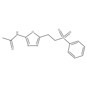 N-(5-(2-(phenylsulfonyl)ethyl)-1,3,4-oxadiazol-2-yl)acetamide Structure