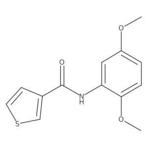 N-(2,5-dimethoxyphenyl)-3-thiophenecarboxamide结构式