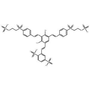 2-[2-[2,4-Diamino-3,5-bis[2-[4-[[2-(sulfooxy)ethyl]sulfonyl]phenyl]diazenyl]phenyl]diazenyl]-1,4-benzenedisulfonic acid Structure