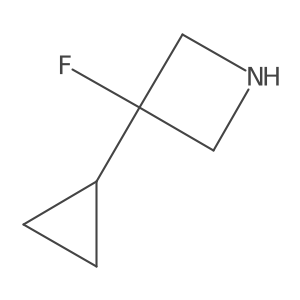 3-Cyclopropyl-3-fluoroazetidine结构式