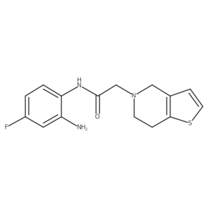 N-(2-Amino-4-fluorophenyl)-6,7-dihydrothieno[3,2-c]pyridine-5(4H)-acetamide结构式