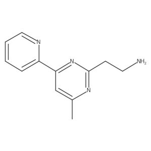 4-Methyl-6-(2-pyridinyl)-2-pyrimidineethanamine结构式