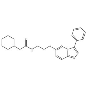 2-cyclohexyl-N-(2-((3-phenyl-[1,2,4]triazolo[4,3-b]pyridazin-6-yl)oxy)ethyl)acetamide Structure