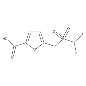 5-(Difluoromethanesulfonylmethyl)furan-2-carboxylic acid Structure
