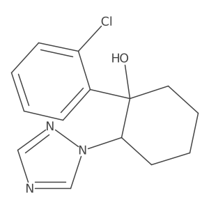 Cyclohexanol, 1-(2-chlorophenyl)-2-(1H-1,2,4-tri结构式