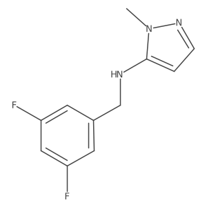 N-[(3,5-Difluorophenyl)methyl]-1-methyl-1H-pyrazol-5-amine Structure