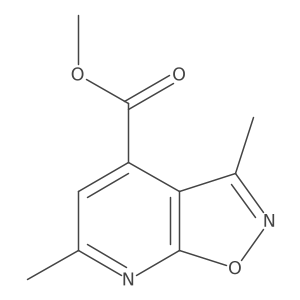 Methyl 3,6-dimethylisoxazolo[5,4-b]pyridine-4-carboxylate Structure