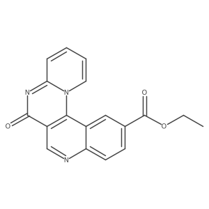 7-Oxo-7H-5,8,12a-triaza-benzo[c]phenanthrene-2-carboxylic acid ethyl ester Structure