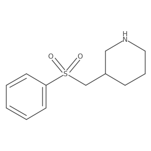 3-((Phenylsulfonyl)methyl)piperidine结构式