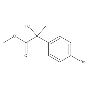 Methyl 2-(4-bromophenyl)-2-hydroxypropanoate结构式