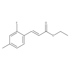 ethyl(2E)-3-(2-fluoro-4-methylphenyl)acrylate Structure