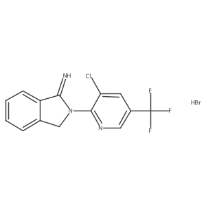 2-(3-Chloro-5-(trifluoromethyl)pyridin-2-yl)isoindolin-1-imine hydrobromide Structure