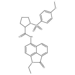 N-(1-ethyl-2-oxo-1,2-dihydrobenzo[cd]indol-6-yl)-1-((4-methoxyphenyl)sulfonyl)pyrrolidine-2-carboxamide Structure