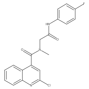 2-[1-(2-chloroquinolin-4-yl)-N-methylformamido]-N-(4-fluorophenyl)acetamide结构式