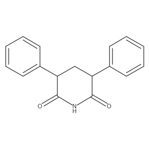 (3R,5S)-3,5-diphenylpiperidine-2,6-dione Structure