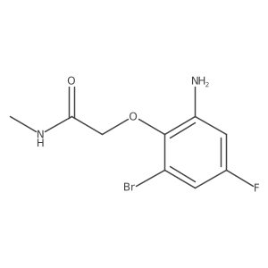 2-(2-amino-6-bromo-4-fluorophenoxy)-N-methylacetamide Structure