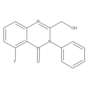 5-Fluoro-2-(hydroxymethyl)-3-phenylquinazolin-4(3H)-one结构式