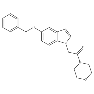 5-(benzyloxy)-1-[2-(4-morpholinyl)-2-oxoethyl]-1H-indole Structure