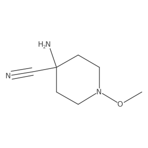 4-Amino-1-methoxy-piperidine-4-carbonitrile Structure