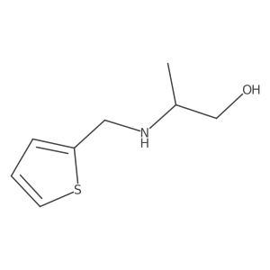 2-[(Thiophen-2-ylmethyl)amino]propan-1-ol结构式